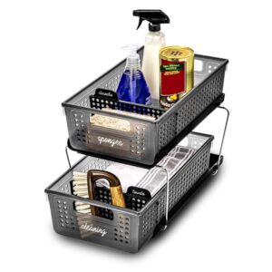 Storage Baskets with Handles and Dividers
