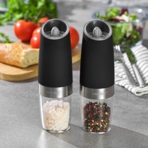 Electric Salt and Pepper Grinder Set