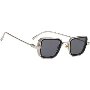 Original Kabir Singh Sunglasses in Metal Frame for Men Square Retro Cool Sun Shade Men Sunglasses for Drivi
