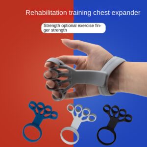 Silicone Grip Gym Finger Exercise Arthritis Hand Grip Trainer Training and Exercise Strengthen Rehabilitation Training Sport