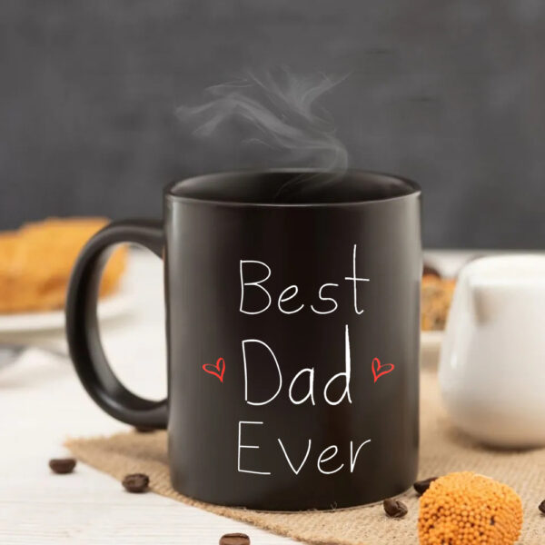 Best dad ever 11oz Black Ceramic Coffee Mug father day gift cup papa home tea mug