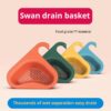 Kitchen Sink Filter Swan Drain Basket Garbage Filter Multifunctional Hanging Rack Multifunctional Drainage Basket