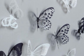 New 18pcs lot Crystal Butterflies 3d Wall Sticker Beautiful Butterfly Living Room for Kids Room Wall