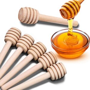 Wooden Honey Stick Honey Supply Wood spoon for Honey Jar Small Handle Mixing Stick