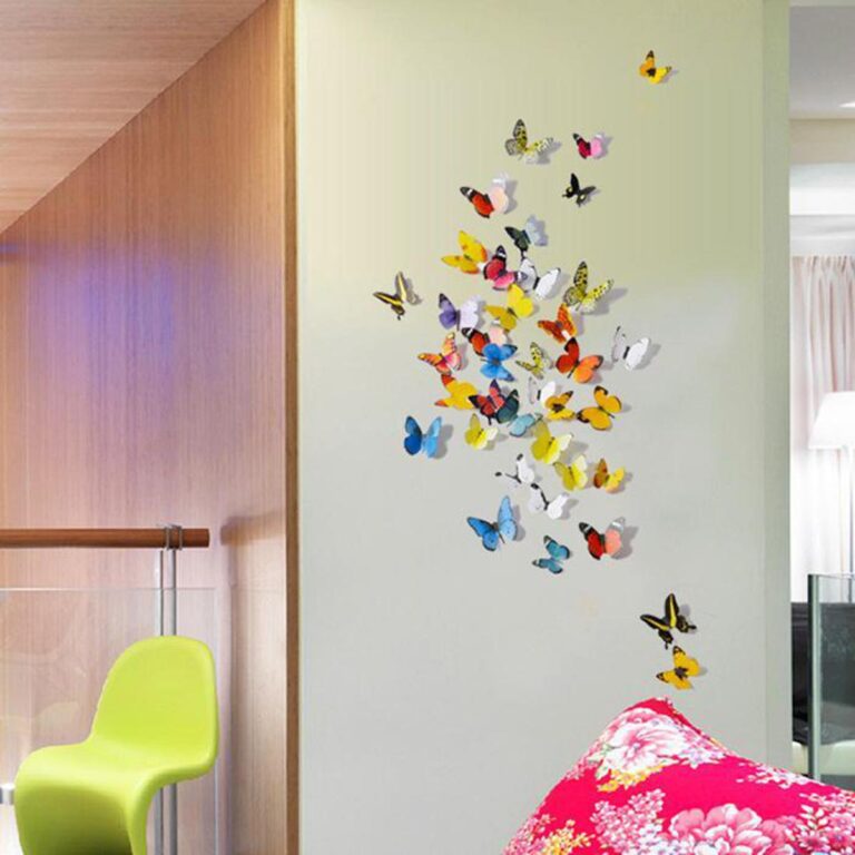 New 12pcs 3D Butterfly Wall Decal For Home Decoration photo review