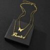 Butterfly Charm Name Necklace