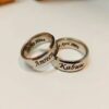Engraved Name Date Ring