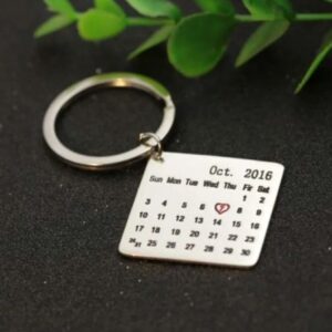 Birthday Custom Date Keychain