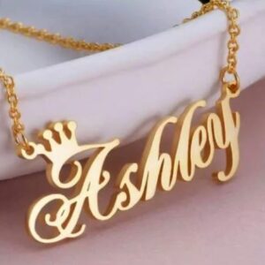 Crown Name Necklace