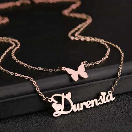 Butterfly Charm Name Necklace 3 3 2