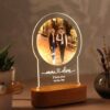 Photo Couple Memorial Acrylic LED Lamp
