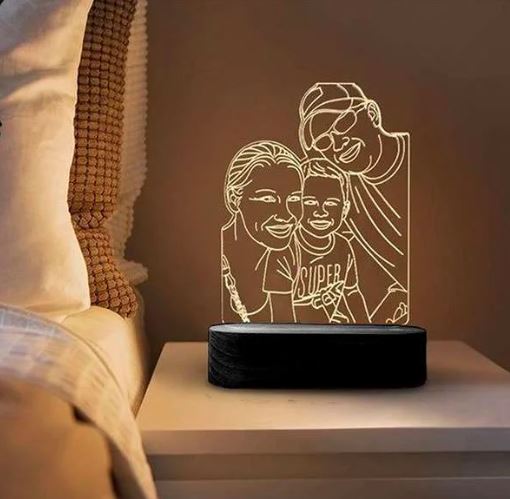 Picture 3D LED Lamp 4 4 8