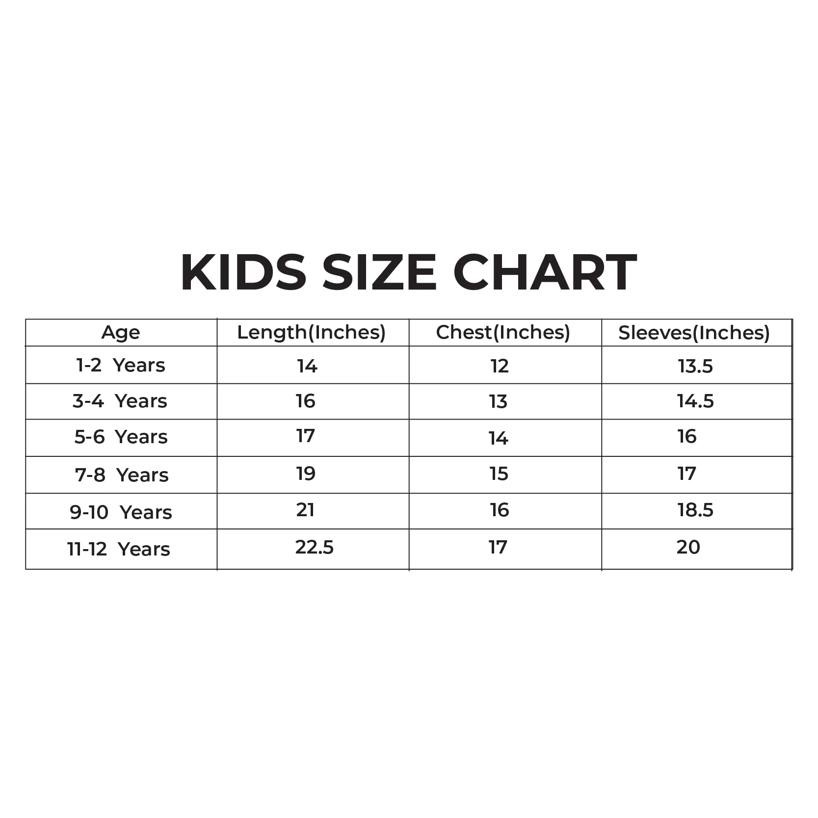 Daddy and Daddy’s Girl Matching Sweatshirt 2 Size Chart