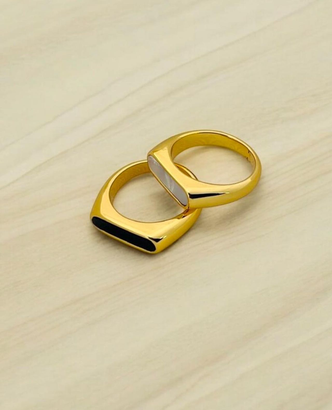 Stainless Steel Ring gold plated 1 Stainless Steel Ring gold plated