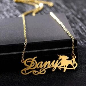 Unicorn Personalized Name Necklace