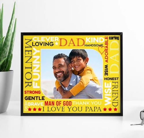 Text Mosaic Photo Frame 1 Text Mosaic Photo Frame