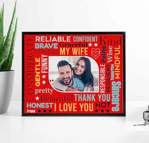 Text Mosaic Photo Frame 4 gggg