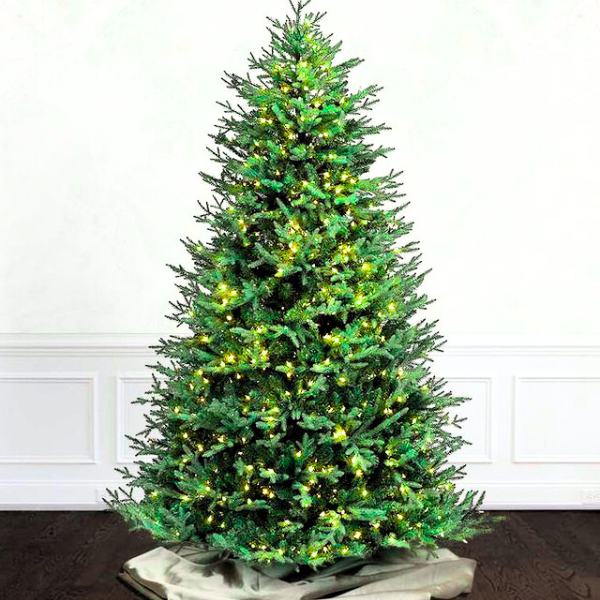 Christmas Spruce Tree with 400 LED Lights for Home Decor and Holiday Decorations USA