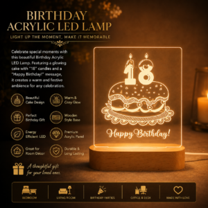 Birthday Acrylic LED Lamp