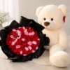 Forever Love Teddy & Rose Bouquet Combo