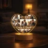 Personalized Heart Photo LED Lamp