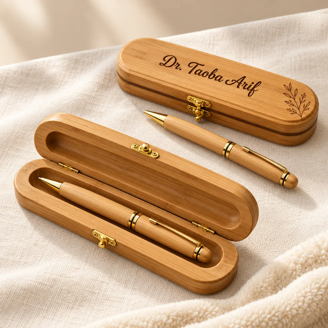 Personalized Wooden Pen with Engraved Wooden Gift Box