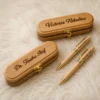 pen with ingraving and cover